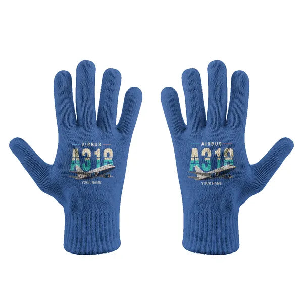 Airbus A318 - Gloves - Full - Original + Name - Blue