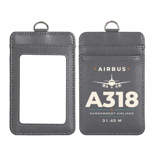 Airbus A318 - Heritage - ID Card Holder - Gray