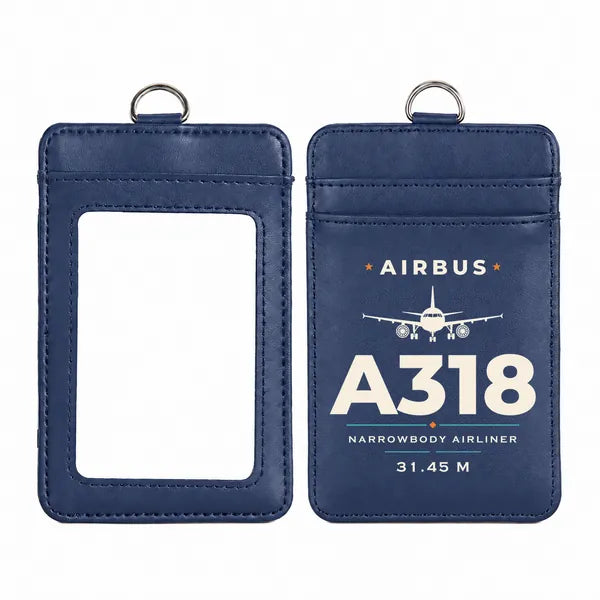 Airbus A318 - Heritage - ID Card Holder - Navy Blue