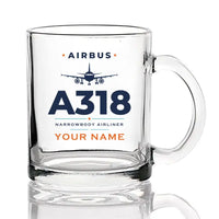 Thumbnail for Airbus A318 - Heritage + Name - Coffee & Tea Glass