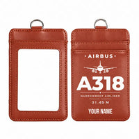 Thumbnail for Airbus A318 - Heritage - ID Card Holder - Light Brown + Name