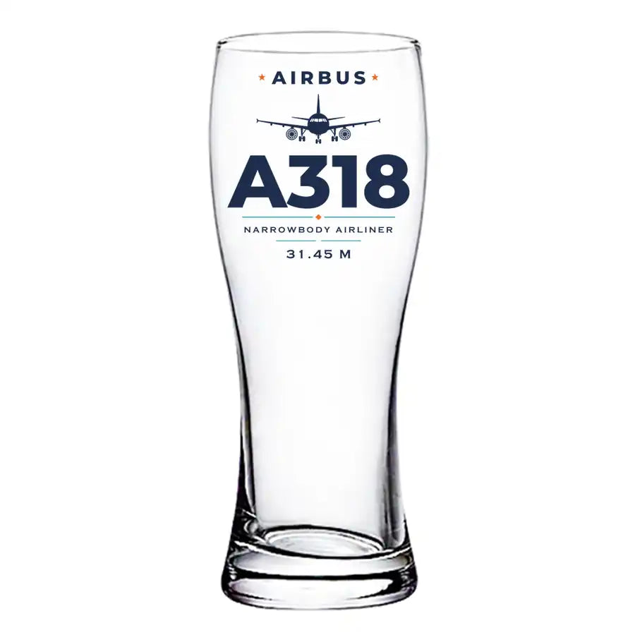 Airbus A318 - Heritage - Pilsner Beer Glass