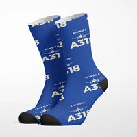 Thumbnail for Airbus A318 - Heritage - Socks - Royal Blue