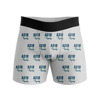 Thumbnail for Airbus A318 - Men Boxers - Cartoon Pattern - Light Gray