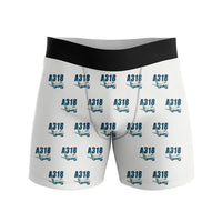 Thumbnail for Airbus A318 - Men Boxers - Cartoon Pattern - White