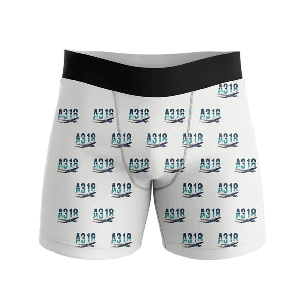Airbus A318 - Men Boxers - Original Pattern - White