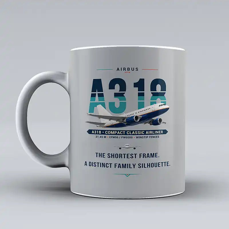 Airbus A318 - Original - Mug - Light Gray