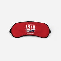 Thumbnail for Airbus A318 - Original + Name - Sleep Mask - Red