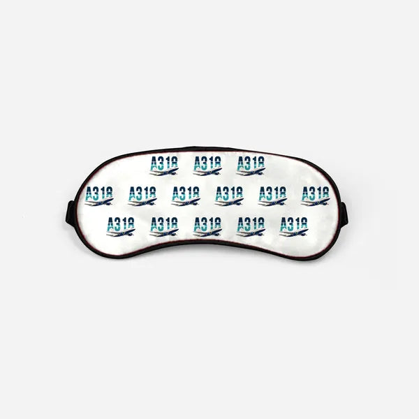 Airbus A318 - Original Pattern - Sleep Mask - White