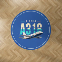 Thumbnail for Airbus A318 - Original - Round Carpet - Blue