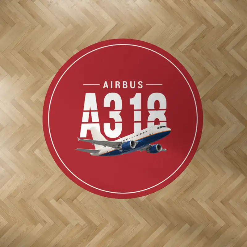 Airbus A318 - Original - Round Carpet - Red