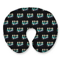 Thumbnail for Airbus A318 - Original Seamless - Travel Pillow - Black