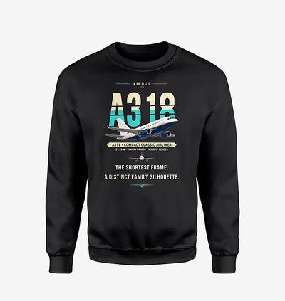 Airbus A318 - Original - Sweatshirt - Black