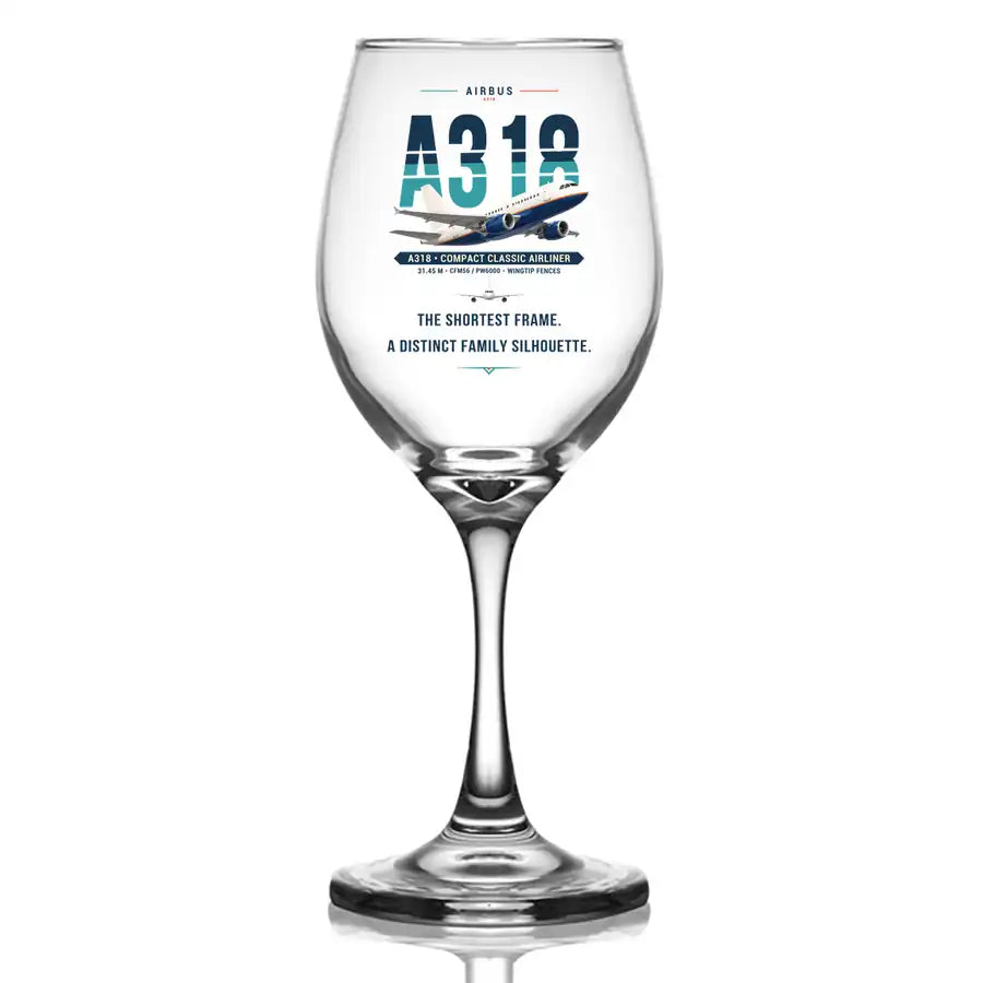 Airbus A318 - Original - Wine Glass
