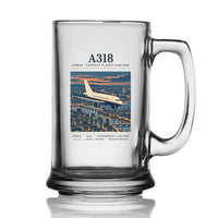Thumbnail for Airbus A318 - Poster - Beer Glass with Holder