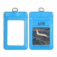 Thumbnail for Airbus A318 - Poster - ID Card Holder - Blue