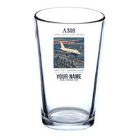Thumbnail for Airbus A318 - Poster + Name - Beer & Water Glass