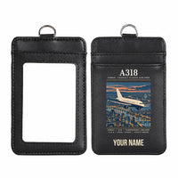 Thumbnail for Airbus A318 - Poster - ID Card Holder - Black + Name
