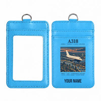 Thumbnail for Airbus A318 - Poster - ID Card Holder - Blue + Name