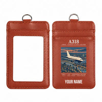 Thumbnail for Airbus A318 - Poster - ID Card Holder - Light Brown + Name