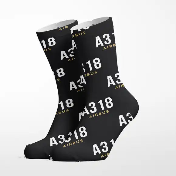 Airbus A318 - Socks - Black