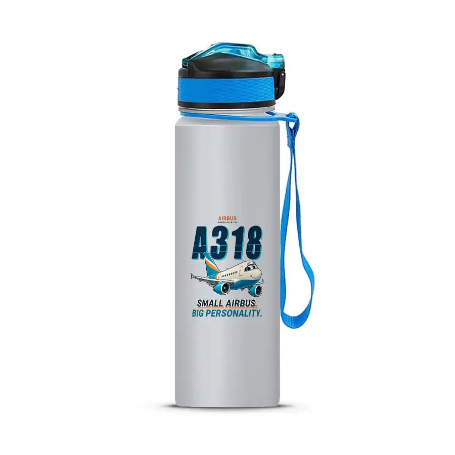 Airbus A318 - Sports Kettle - Cartoon - Light Gray