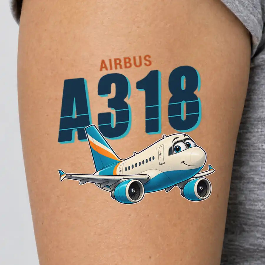 Airbus A318 - Tattoo - Cartoon