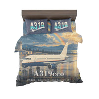 Thumbnail for Airbus A319ceo - 3D - Bedding Set - Full Print