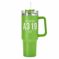 Thumbnail for Airbus A319ceo - 40oz Car Mug - Tag - Green