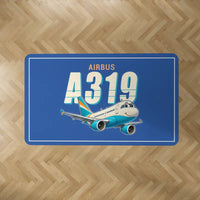 Thumbnail for Airbus A319ceo - Cartoon - Rectangle Carpet - Blue