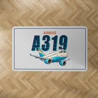 Thumbnail for Airbus A319ceo - Cartoon - Rectangle Carpet - Light Gray