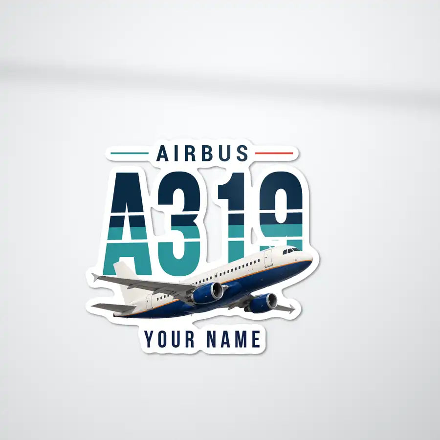 Airbus A319ceo - Original Die-Cut + Name - Die-Cut - White Car