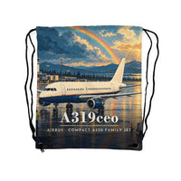 Thumbnail for Airbus A319ceo - Drawstring Bag - 3D Scene