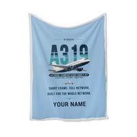 Thumbnail for Airbus A319ceo - Original + Name - Blanket - Light Blue