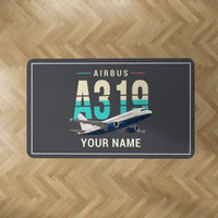 Thumbnail for Airbus A319ceo - Original + Name - Rectangle Carpet - Dark Gray