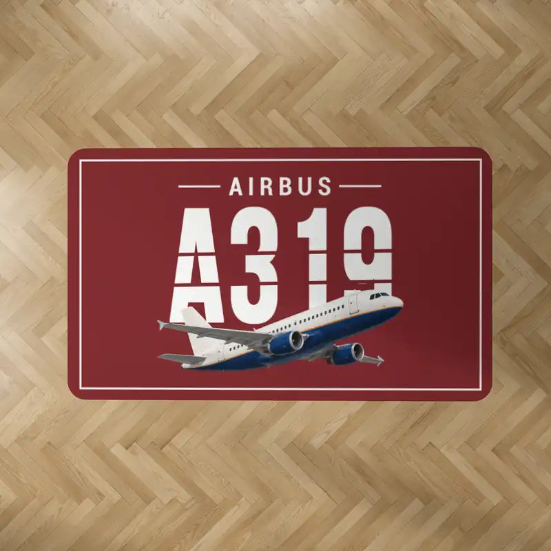 Airbus A319ceo - Original - Rectangle Carpet - Dark Red