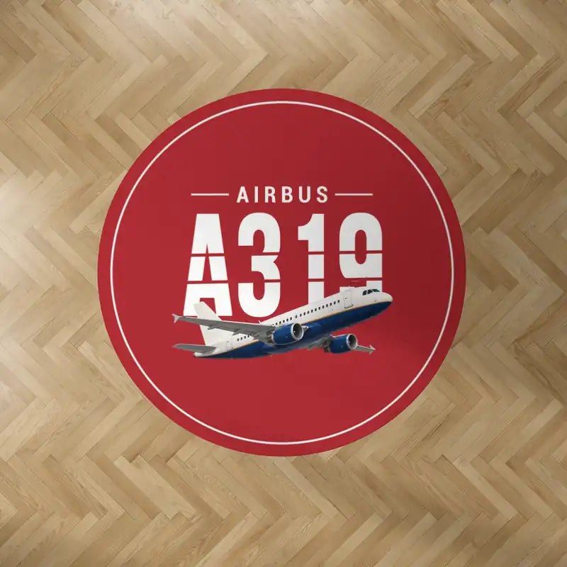 Airbus A319ceo - Original - Round Carpet - Red
