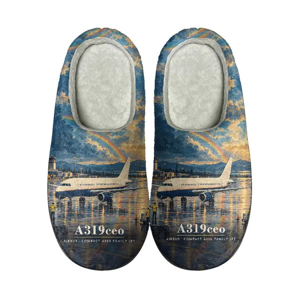 Airbus A319ceo - Slippers - Cotton - 3D - Full Print