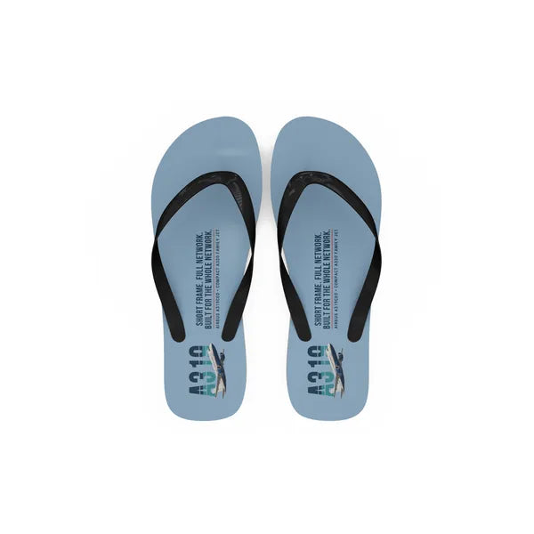 Airbus A319ceo - Slippers - Flip Flops - Original - Light Blue