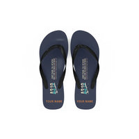 Thumbnail for Airbus A319ceo - Slippers - Flip Flops - Original + Name - Navy Blue