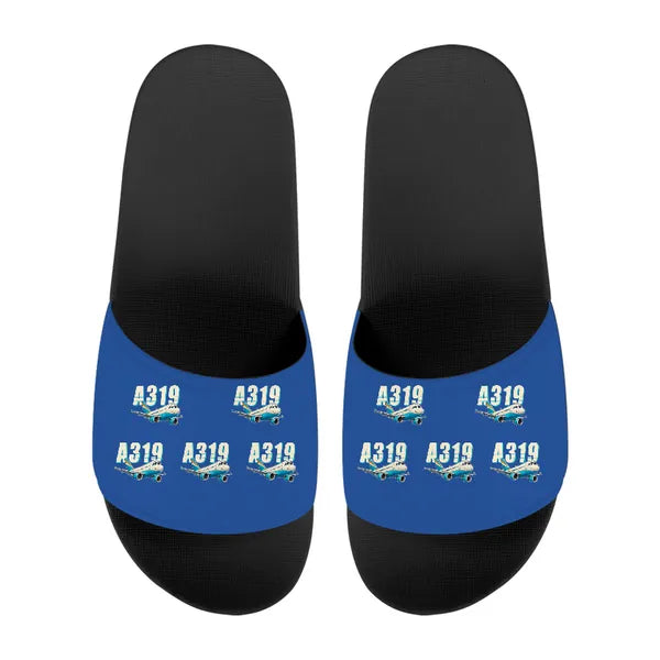 Airbus A319ceo - Slippers - Sport - Cartoon Pattern - Blue