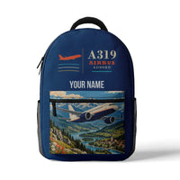 Thumbnail for Airbus A319neo - 3D Backpack - Blue + Name