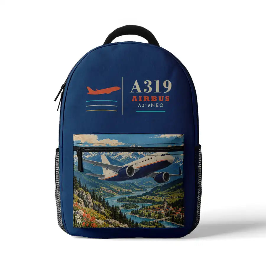Airbus A319neo - 3D Backpack - Blue