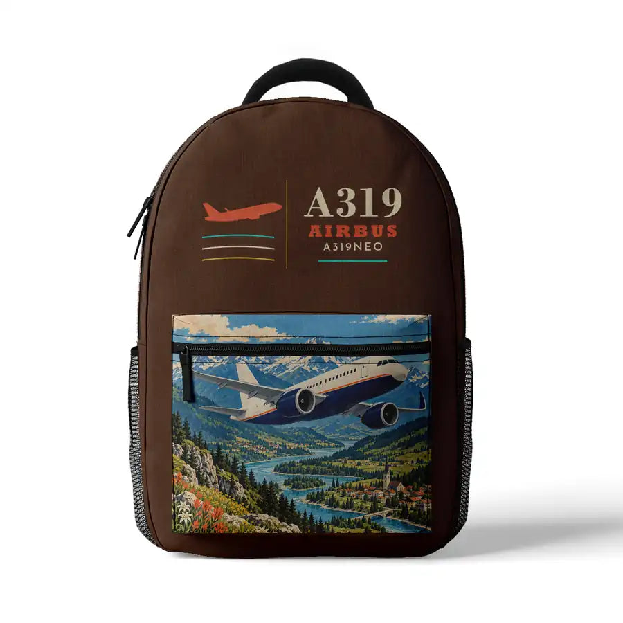 Airbus A319neo - 3D Backpack - Brown