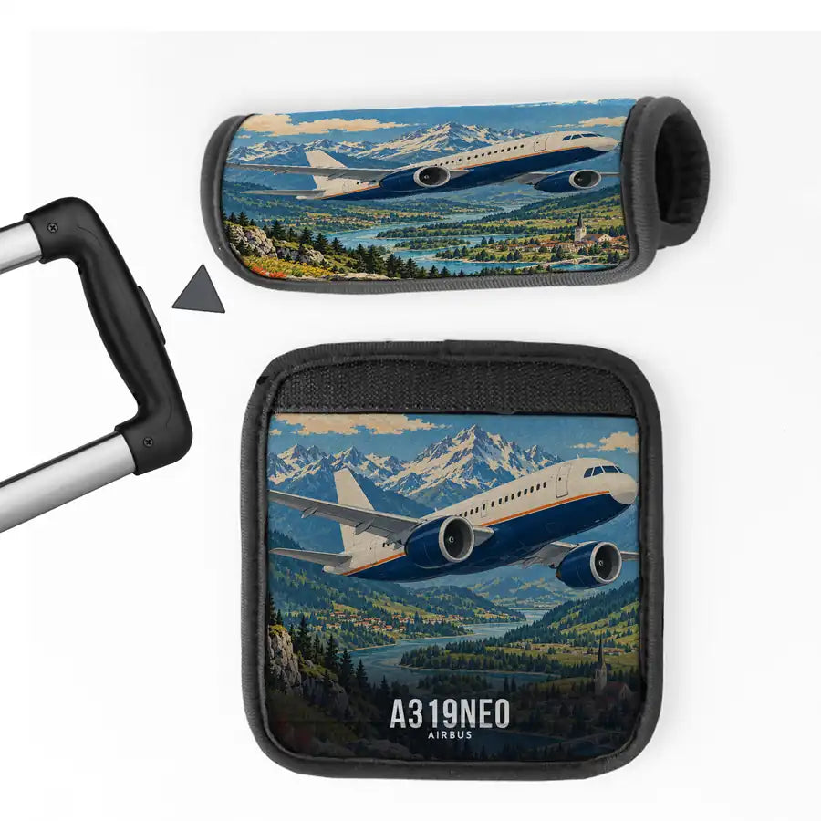 Airbus A319neo - 3D - Luggage Handle Cover - Full Print