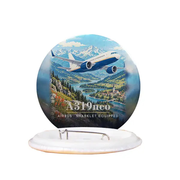 Airbus A319neo - 3D - Pin - Full Print