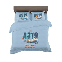 Thumbnail for Airbus A319neo - Cartoon - Bedding Set - Light Blue
