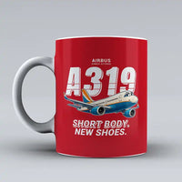 Thumbnail for Airbus A319neo - Cartoon - Mug - Red