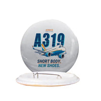 Thumbnail for Airbus A319neo - Cartoon - Pin - Light Gray