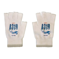 Thumbnail for Airbus A319neo - Gloves - Cut - Cartoon + Name - Beige